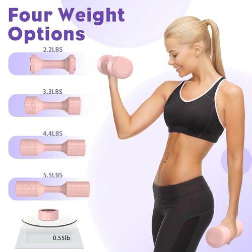 Adjustable Dumbbell Set for Home Gym Training
| Women/Men 4 in 1 Hand Weights Set |2lb-5.5lb
| Dumbbell Set for Fitness