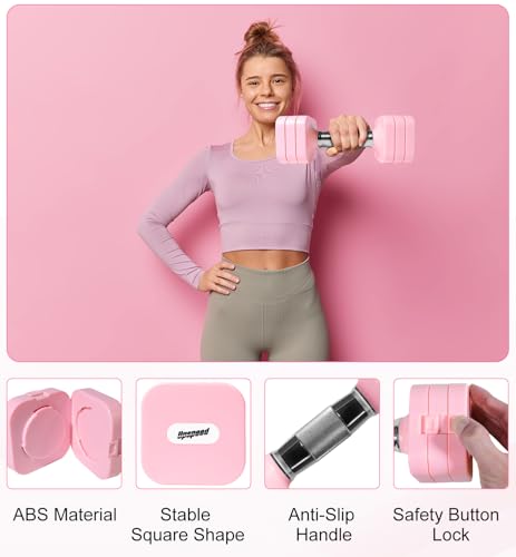 15LB 20LB 50LB Adjustable Dumbbell Set for Home Gym Exercise
| 4 in 1 Free Weights Dumbbells for Women and Men Strength